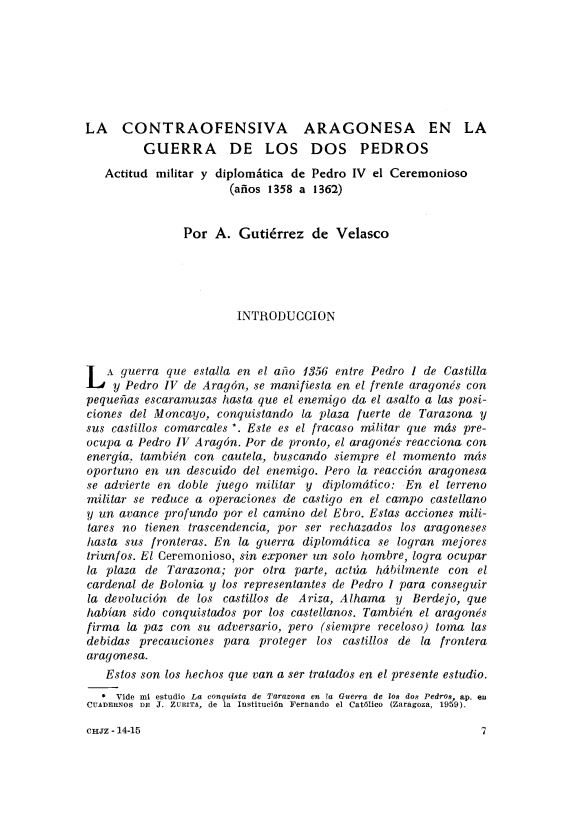 La contraofensiva aragonesa en la Guerra de los dos Pedros