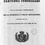 Subdivisión en partidos judiciales de la nueva división territorial de la península e islas adyacentes