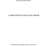 La población de Guadalajara, 1500-1650